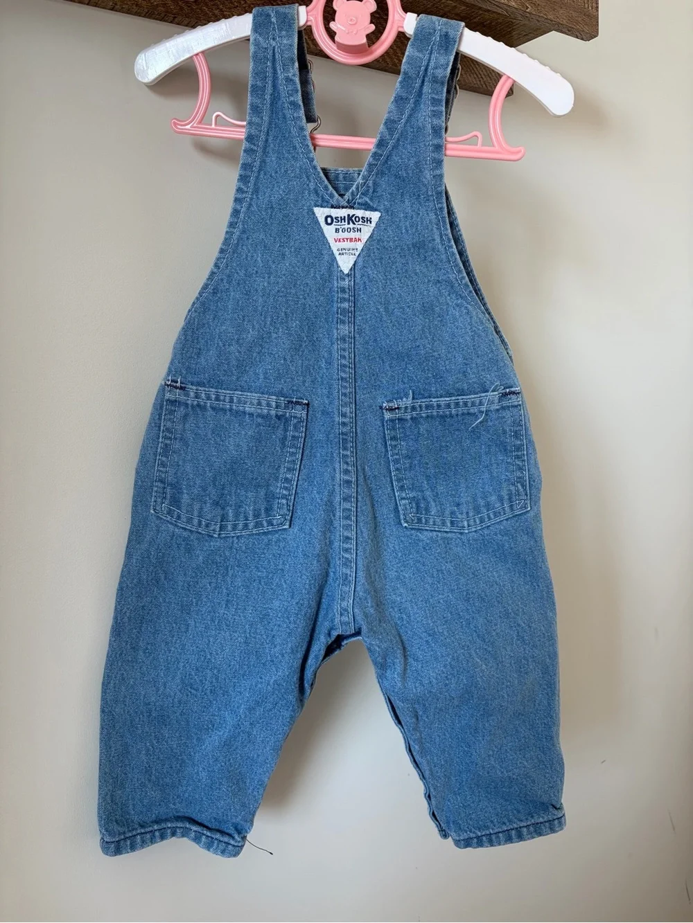 Vintage Oshkosh denim overalls 6-9 mo